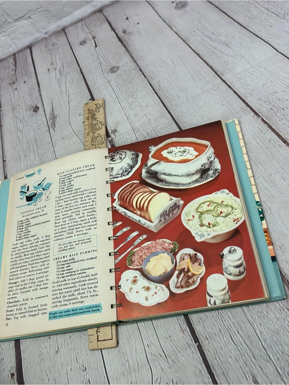 vtg Betty Crocker Good and Easy Cook Book 1954 MCM mid century modern retro